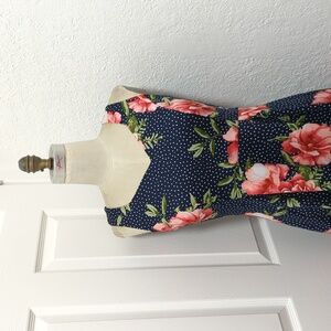 Navy Floral Dress